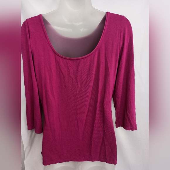 2/$30 White House Black Market Pink and Black Short Long Sleeve Bundle (#717) - Picture 3 of 8